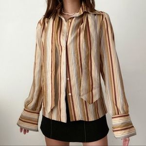 Vintage silk blouse / button up